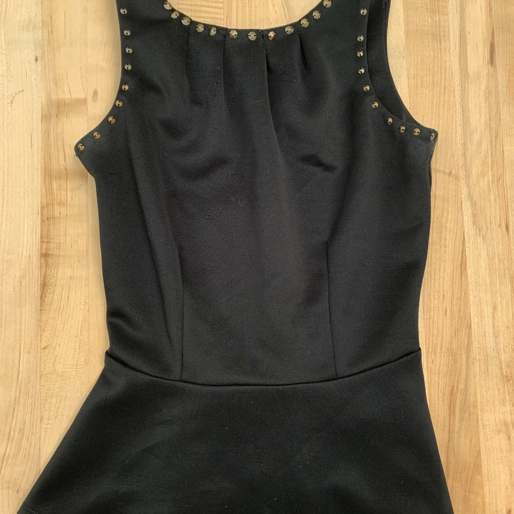 Dynamite black peplum top